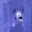 Entering the Medieval Suite at the Hotel des Glaces (Ice Hotel)